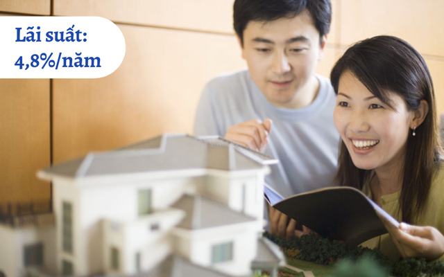 Ấn định mức lãi suất cho vay mua nhà ở năm 2022: Ngân hàng Nhà nước Việt Nam ra Quyết định 1956 ấn định mức lãi suất của các ngân hàng thương mại áp dụng trong năm 2022, đối với dư nợ của các khoản vay mua nhà ở. Mức lãi suất này được quy định là 4,8%/năm, bằng với mức lãi suất năm 2021 và giảm 0,2%/năm so với các năm 2019 và 2020. (Ảnh minh họa)