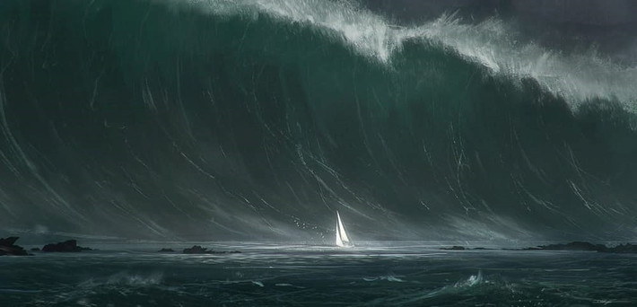 Khi tiến hành thử nghiệm, mô hình tàu USS Cyclops không thể trụ vững và bị cơn sóng mô phỏng đánh chìm chỉ trong thời gian ngắn.