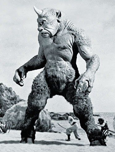 Quái vật Cyclops mang hình dáng của loài tinh tinh khổng lồ, đầy lông lá.