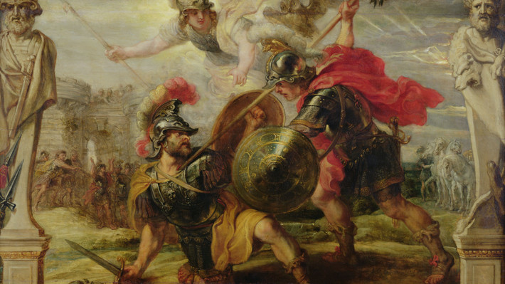 Tuy nhiên, trong cuộc chiến với chiến binh Achilles của quân Hy Lạp, Hector thất bại và bị giết chết. Vị hoàng tử của thành Troy có kết cục bi kịch là do Achilles được thần chiến tranh Athena giúp đỡ.