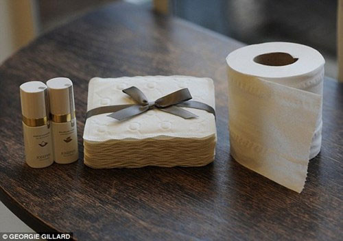 Vừa qua, công ty JOSEPH"S Toiletries, chuyên về các sản phẩm vệ sinh cá nhân, trong vòng 5 năm liên tục đã nghiên cứu và cho ra đời dòng sản phẩm giấy vệ sinh cực kỳ xa hoa trị giá 200 bảng Anh (khoảng gần 6,5 triệu đồng). Đây là một trong những phụ kiện nhà vệ sinh hết sức xa xỉ chỉ dành cho giới nhà giàu.