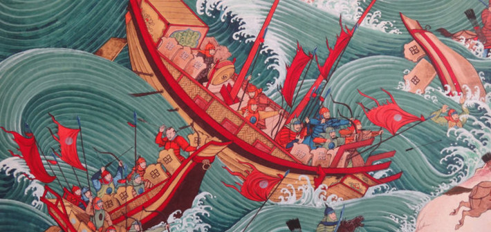 Trong chiến dịch quân sự này, Hốt Tất Liệt đã điều động khoảng 900 tàu chiến với hàng chục ngàn binh sĩ tiến đánh Nhật Bản. Khi tiến gần bờ biển Kyushu, lực lượng Mông Cổ bất ngờ gặp phải cơn cuồng phong (còn gọi là "gió thần" hay Kamikaze trong tiếng Nhật).