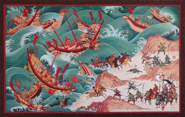 Một mục tiêu được Hốt Tất Liệt nhắm tới là Nhật Bản. Lần đầu tiên Hốt Tất Liệt - cháu nội của Thành Cát Tư Hãn - phát động cuộc tấn công xâm lược Nhật Bản là vào năm 1274.