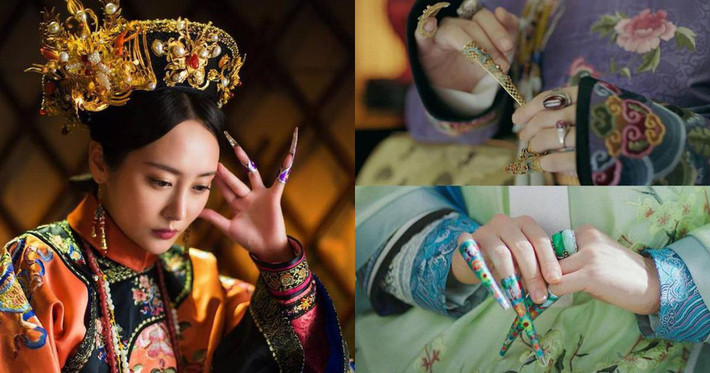 Do vậy, chỉ cần nhìn hộ giáp được làm từ chất liệu gì thì mọi người có thể dễ dàng đoán được địa vị của phi tần.