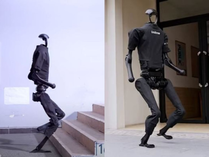 Trước đó, vào cuối năm 2023, robot hình người của Unitree Robotics gây chú ý khi thể hiện khả năng tự thăng bằng, di chuyển ở địa hình phức tạp, có thể chịu được những cú đá mạnh từ con người và mang được vật nặng.