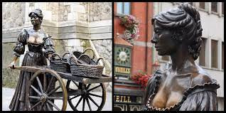 Không những vậy, nhiều du khách còn sờ vào "vòng một" của pho tượng Molly Malone vì cho rằng điều này sẽ giúp họ gặp nhiều may mắn trong cuộc sống. Kết quả là sau một thời gian, một phần bức tượng Molly Malone trở nên nhẵn bóng, có vết nứt và bị hoen ố do nhiều người chạm tay vào.