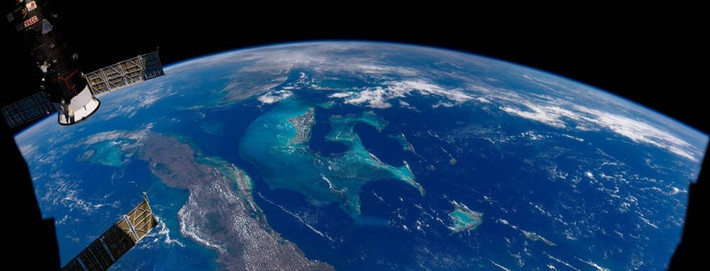Từ trạm ISS, phi hành gia chụp được bức ảnh vẻ đẹp toàn cảnh của Cuba, Bahamas và miền nam Florida, Mỹ vào ngày 2/5/2021.