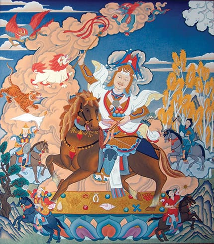 Theo các chuyên gia, bản anh hùng ca về cuộc đời vua Gesar có niên đại khoảng 1.000 năm tuổi.