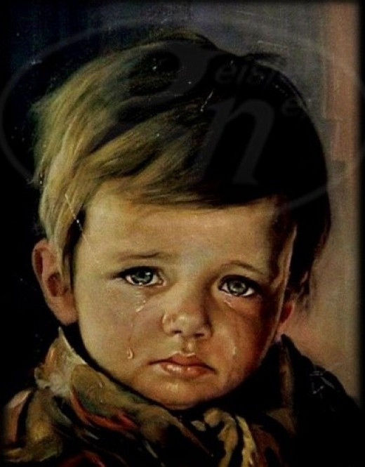 Họa sĩ người Italy Jac Bragolin (còn được gọi với tên khác là Bruno Amadio hoặc Franchot Seville) nổi tiếng thế giới với gần 50 bức tranh vẽ một cậu bé đang khóc. Số tranh này được cho là mang lời nguyền bí ẩn gây ra nhiều vụ hỏa hoạn.