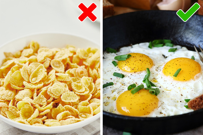 Trứng rất giàu chất chống oxy hóa, vitamin D và choline, làm tăng sự trao đổi chất. Chúng cũng rất giàu protein, làm tăng cảm giác no lâu. Hơn nữa, một nghiên cứu năm 2014 tiết lộ rằng lượng protein giúp tăng sự trao đổi chất của chúng ta từ 13 đến 30%.