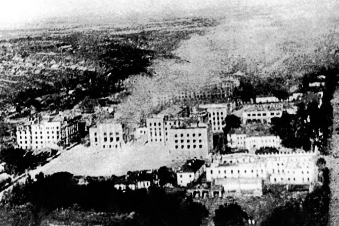 Thành phố Bryansk vào ngày giải phóng khỏi sự xâm lược của phát xít Đức năm 1943. Ảnh: ER.