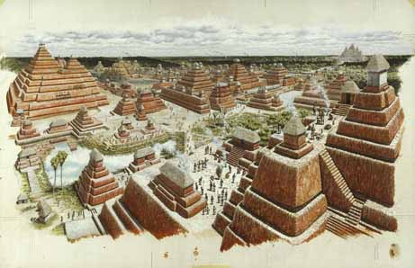 Nền văn minh Maya cũng nổi tiếng với các đền thờ, kim tự tháp ấn tượng. Một trong những kim tự tháp nổi tiếng và lớn nhất thế giới của người Maya là La Danta.