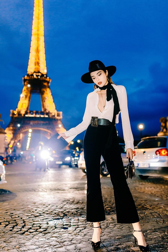 Hoa hậu Việt Nam Kỳ Duyên đăng tải ảnh khám phá thủ đô Paris cùng Minh Triệu với dòng trạng thái tình cảm "cùng thực hiện lời hứa cùng nhau đi khắp thế giới".