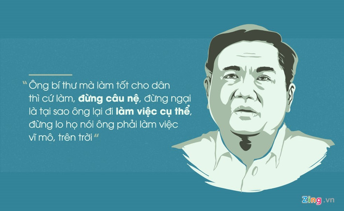 Chiều 1/3, Bí thư Đinh La Thăng đến làm việc với Ban Thường vụ Đảng ủy Khối doanh nghiệp Trung ương tại TP HCM. Ngoài đối thoại với Tổng giám đốc Vinamilk về việc mua sữa cho nông dân Củ Chi, ông Thăng còn nói: “Nếu tất cả chúng ta đều một suy nghĩ Bác Hồ dạy đó là “điều gì có lợi cho dân thì hết sức làm, điều gì có hại cho dân thì hết sức tránh” thì người dân luôn luôn ghi nhận. Ảnh Zing.