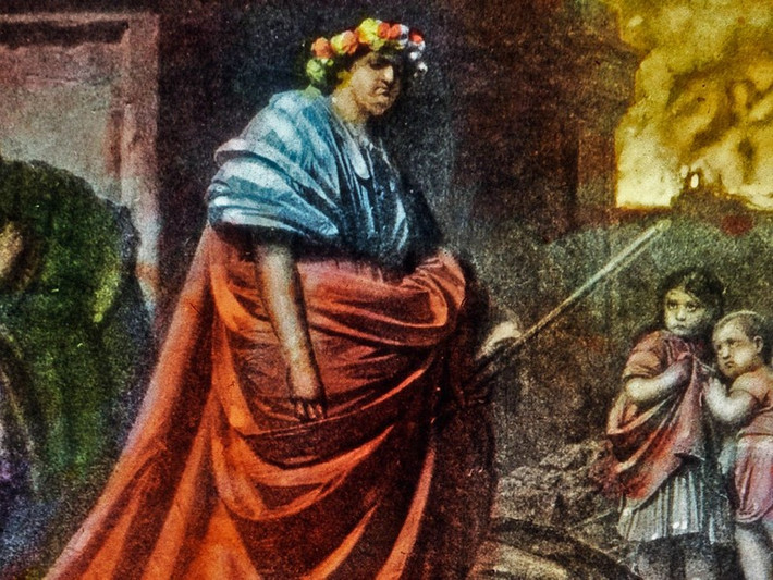 Do hoàng đế Claudius không có con trai nối dõi nên sau khi ông băng hà, Nero thừa kế ngai vàng và trở thành tân vương của đế chế La Mã vào năm 54 sau Công nguyên.