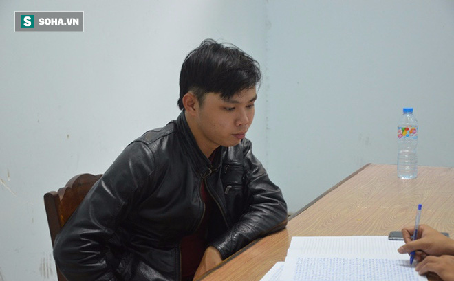 Đối tượng Bảo tại cơ quan điều tra.