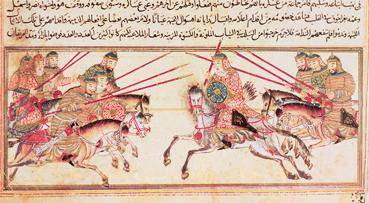 Thêm nữa, khi 2 bên giao chiến, quân đội Mamluk giả vờ thua trận và rút lui khiến quân đội Mông Cổ đuổi theo rồi rơi vào trận địa đã mai phục từ trước.