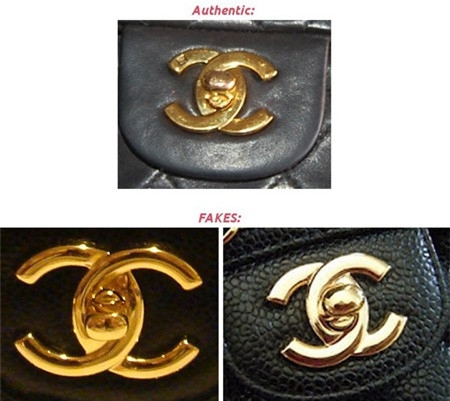 Để phân biệt túi Chanel thật và giả, bạn cần biết một số dấu hiệu đặc trưng. Bạn cần chắc chắn biểu tượng Chanel trên túi là hai chữ C lồng vào nhau. Ở sản phẩm nhái, thực chất đó là hai chữ O lồng vào nhau được cắt đi để thành chữ C.