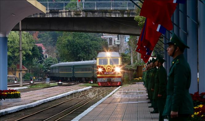 Đoàn tàu bọc thép chở ông Kim Jong-un.