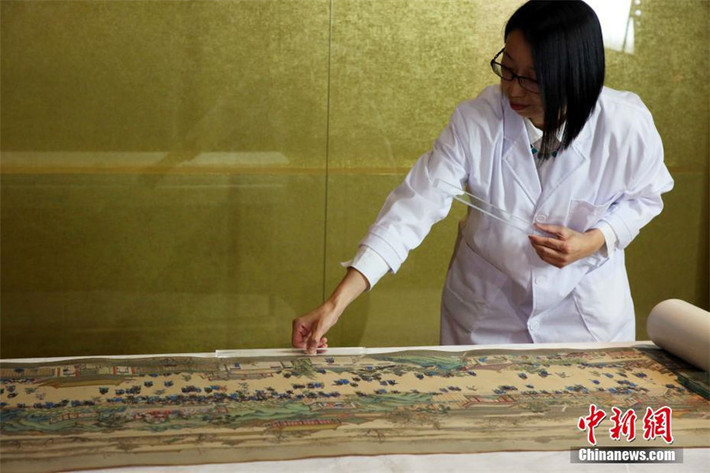 Một bức tranh cổ tuyệt đẹp thời nhà Thanh.