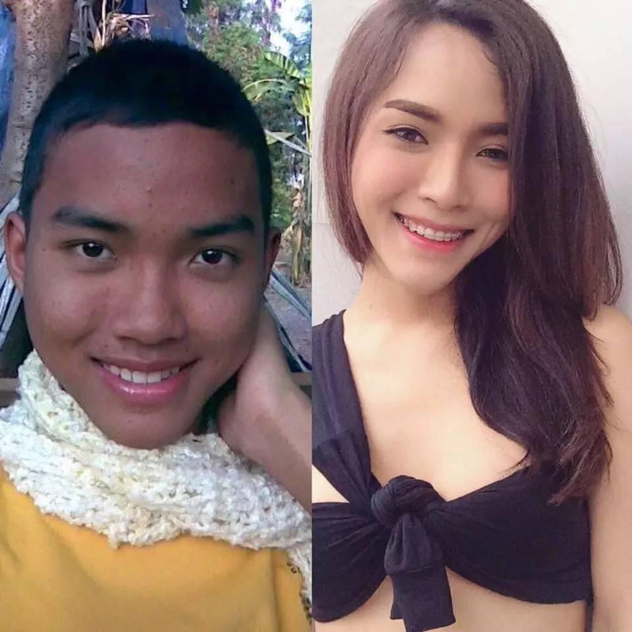 Đối với họ, có lẽ phải dùng đến cụm từ "lột xác hoàn toàn" mới diễn tả được sự biến hóa khác biệt trước và sau khi chuyển giới. (Nguồn Mop)