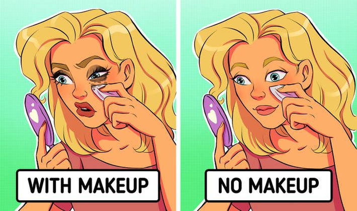 4. Bạn thoải mái hoạt động, không phải lo làm hỏng lớp trang điểm: Khi trời nóng bức hay khi bạn vận động, mồ hôi có thể đổ ra rất nhiều. Nếu bạn trang điểm, bạn sẽ khó giữ được lớp makeup nguyên vẹn suốt cả ngày. Nhưng nếu để mặt mộc, bạn chỉ cần tự nhiên lau mồ hôi mà không phải lo ngại gì cả.