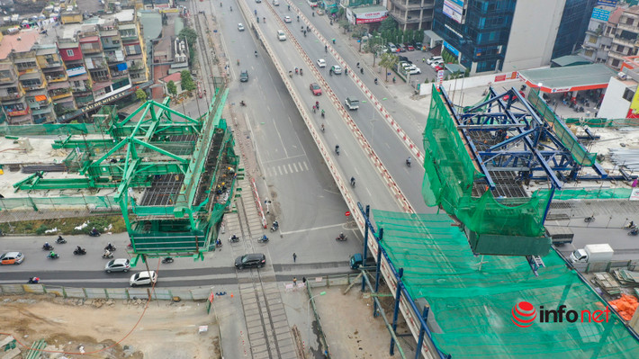 Dự án đường Vành đai 2 (Hà Nội) đoạn Minh Khai-Đại La vẫn đang ngày đêm thi công nhằm đáp ứng tiến độ theo kế hoạch.