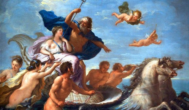 Không chỉ Plato, thành phố Atlantis còn được miêu tả trong truyền thuyết hấp dẫn về thần biển Poseidon. Theo truyền thuyết này, Atlantis hiện đại và giàu có do thần Poseidon xây dựng lên.