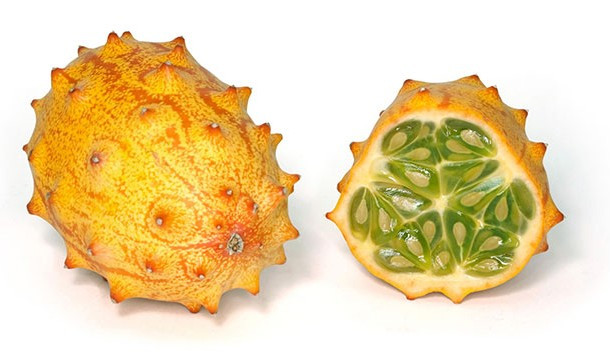 Quả Horned Melon, tên khoa học là Cucumis metuliferus, có ngoại hình nửa dưa chuột nửa dưa hấu, quả Horned Melon còn được coi là tổ tiên của những loại dưa trồng khác. Mặc dù có nguồn gốc ở châu Phi, cận Sahara nhưng hiện nay loại trái cây này đã được trồng khắp thế giới và tại Mỹ nó được biết đến như trái cây đặc sản với nhiều tiềm năng.