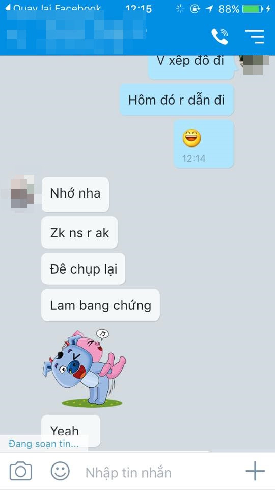 Thêm trào lưu nhắn tin thử chồng, người yêu bá đạo khiến chị em "phát sốt". Sau khi nhận được tin nhắn "rủ rê", có anh còn cẩn thận chụp ảnh màn hình để làm bằng chứng phòng trường hợp nửa kia "nuốt lời".