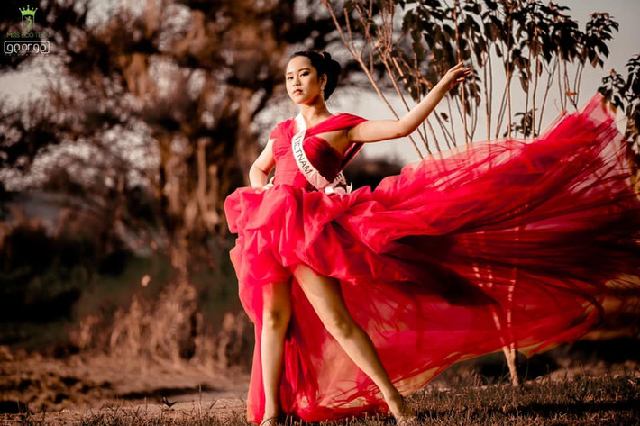 Bella Vũ còn đoạt giải thưởng Công chúa tài năng Prince and Princess International 2018 tổ chức ở Thái Lan.