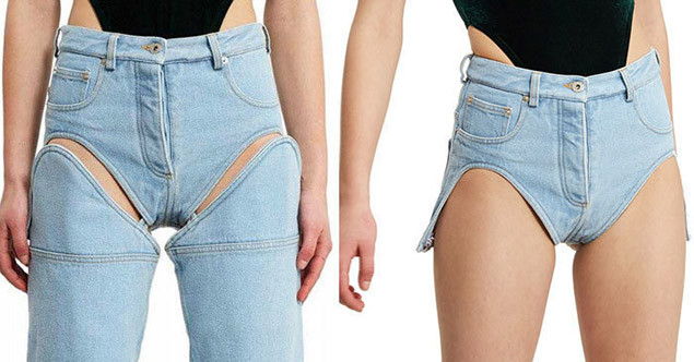 Quần Jean 2 trong 1 vừa có thể mặc cả ống, vừa có thể tháo rời mặc như quần sooc cực tiện.