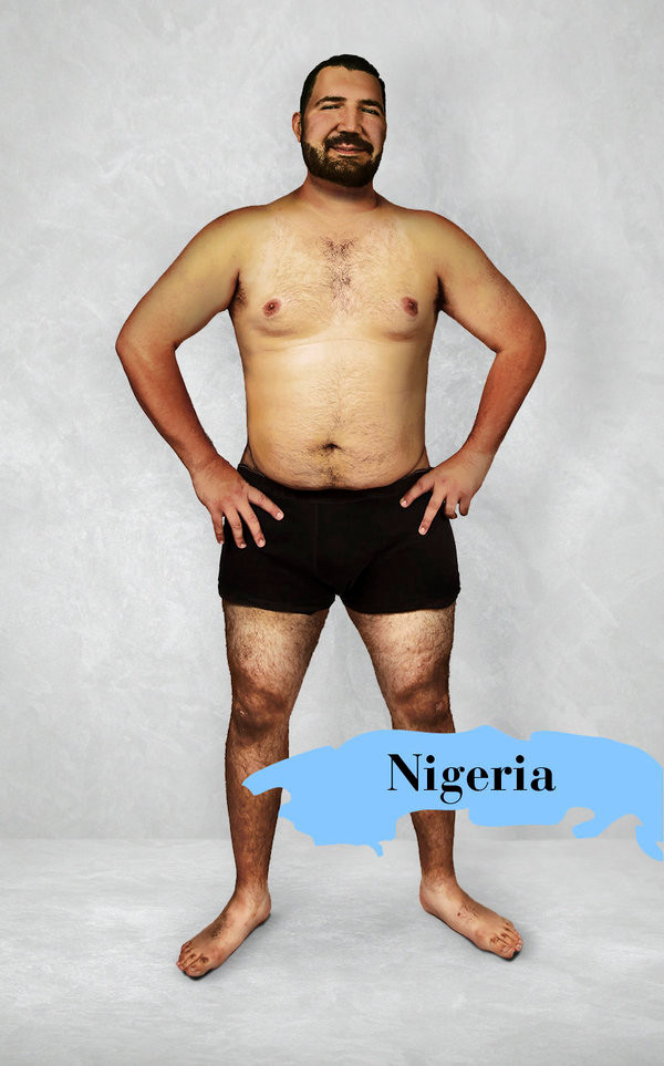 Đây là một người đàn ông hấp dẫn theo cái nhìn của người Nigeria. Hầu hết những người đàn ông được yêu thích nhất nước này đều có mái tóc đen, cắt ngắn và râu dày.