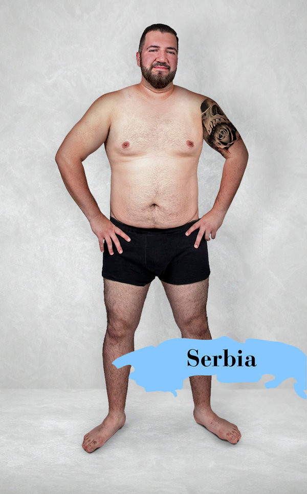 Những anh chàng hấp dẫn người Serbia thường trông rất mạnh mẽ và hay có hình xăm.