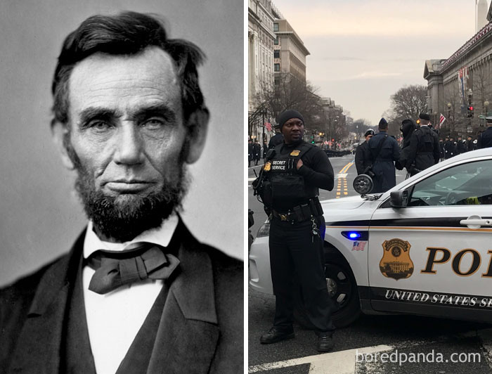 Tổng thống Mỹ Abraham Lincoln bị ám sát vào ngày 15/4/1865. Trước sự kiện chấn động này 1 ngày, ngày 14/4, ông đã kí một số văn bản pháp luật làm tiền đề cho sự thành lập lực lượng mật vụ Mỹ với mục đích bảo vệ các ông chủ Nhà Trắng. Đây là hoạt động chính thức cuối cùng của Tổng thống Lincoln trước khi qua đời.
