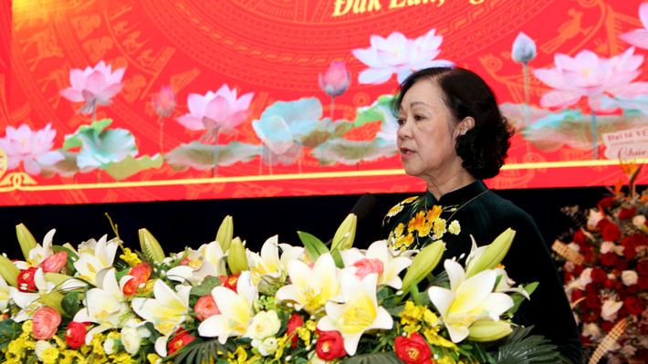 Tại hội nghị, bà Trương Thị Mai cho biết, ông Nguyễn Đình Trung là cán bộ lãnh đạo trẻ được đào tạo cơ bản, được rèn luyện qua nhiều vị trí công tác khác nhau, qua 24 năm công tác liên tục ở địa bàn các tỉnh Tây Nguyên.