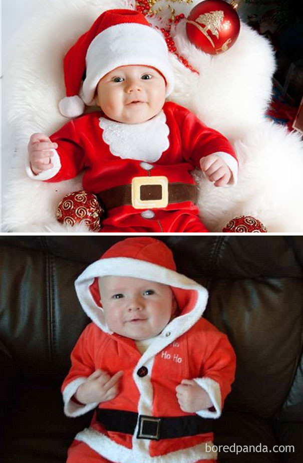 Ông già Noel nhí đáng yêu.