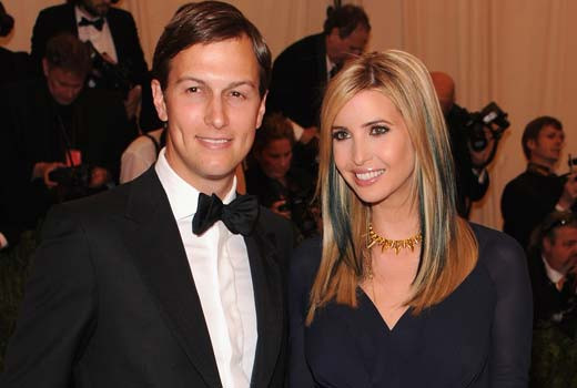 Ivanka Trump là thương hiệu chuyên về nước hoa, giày dép, áo khoác và kính mắt. Ivanka đã kết hôn với Jared Kushner (ảnh), chủ sở hữu tờ The New York Observer.