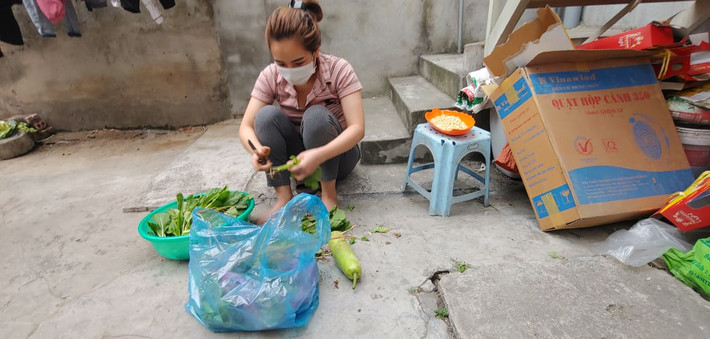 Bữa ăn được cải thiện của một công nhân.
