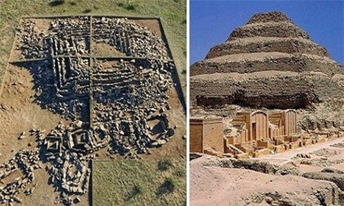 Lăng mộ có cấu trúc giống kim tự tháp Djoser ở Saqqara, Ai Cập, được tìm thấy ở vùng Karaganda thuộc Kazakhstan, cách thủ đô Cairo của Ai Cập khoảng 3.900 dặm về phía Đông Bắc.