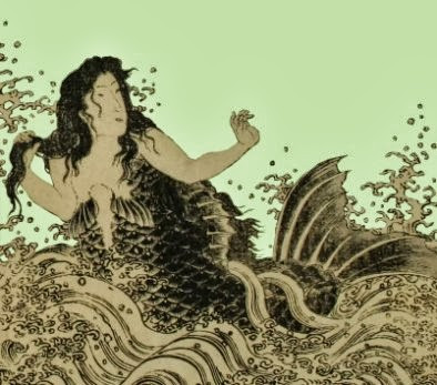 Khi ấy, Ningyo xuất hiện và đưa ra lời tiên đoán về mùa màng và dịch bệnh cũng như cách phòng ngừa đại dịch.