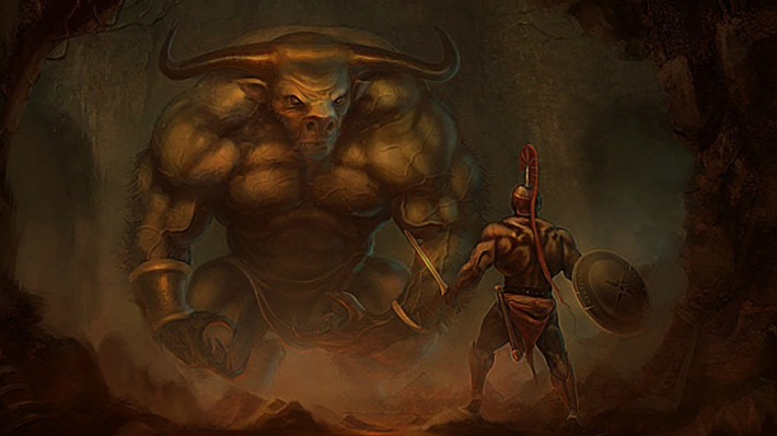 Sự tàn bạo của Minotaur khiến người dân trên đảo Crete luôn sống trong cảnh lo sơ, bất an.