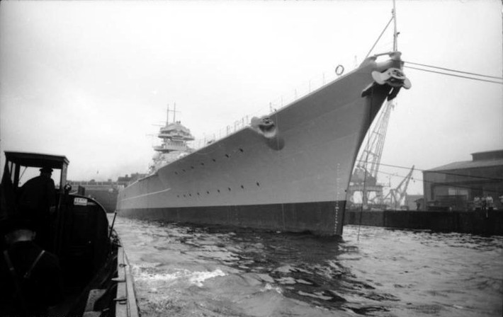 Chiến hạm Bismarck từng làm nhiệm vụ tại khu vực Đại Tây Dương trong Chiến tranh thế giới 2.