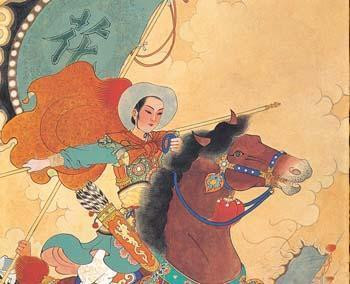 Thương người cha đã già vẫn quyết đi tòng quân, Hoa Mộc Lan đã mặc áo giáp và cải nam trang thay cha ra trận. Tại chiến trường, Hoa Mộc Lan chiến đấu dũng mãnh, quả cảm bên cạnh những người đàn ông.