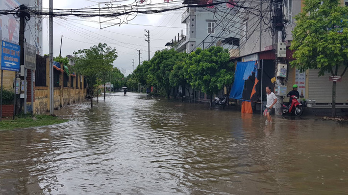 Nơi đâu cũng trong tình trạng ngập nước.