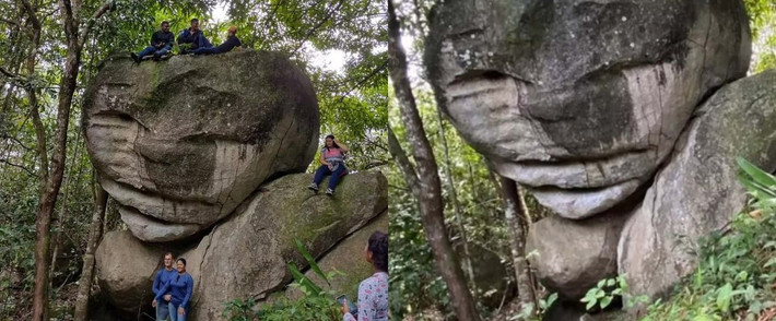 Ông Miguel mở rộng cửa trang trại đón du khách vào ngắm nhìn, chụp ảnh tảng đá lạ mà không thu bất cứ khoản phí nào.