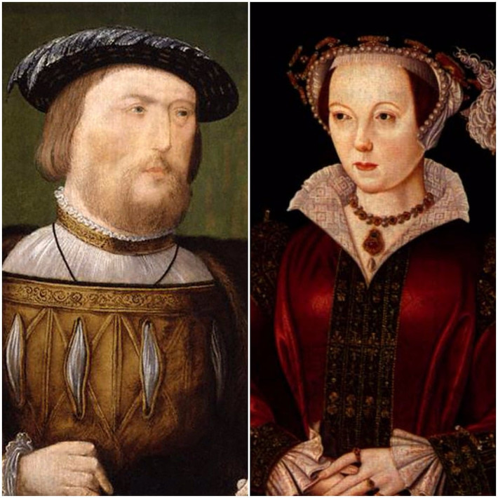 Trái với 5 hoàng hậu trước, Catherine Parr (1512 - 1548) không phải là trinh nữ khi gả cho Vua Henry VIII. Bà trải qua 2 đời chồng trước khi trở thành vương hậu quyền lực của nước Anh.