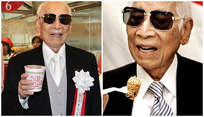 “Cha đẻ” của món mì ăn liền (mì tôm) là Momofuku Ando, người sáng lập tập đoàn Nissin Food. Ông sinh năm 1910 tại Đài Loan. Ông Ando phát minh ra mì ăn liền trong những năm nước Nhật rơi vào hoàn cảnh thiếu thốn do chiến tranh.