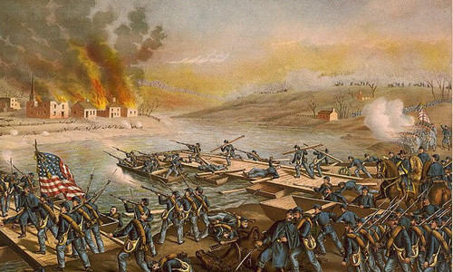 4. Trận chiến Antietam (1861-1865). Tướng Ambrose Burnside biết được rằng tính mạng của 12.000 binh sĩ dưới trướng ông gặp nhiều nguy hiểm khi vượt sông nên đã ra lệnh cho binh sĩ không vượt qua sông.