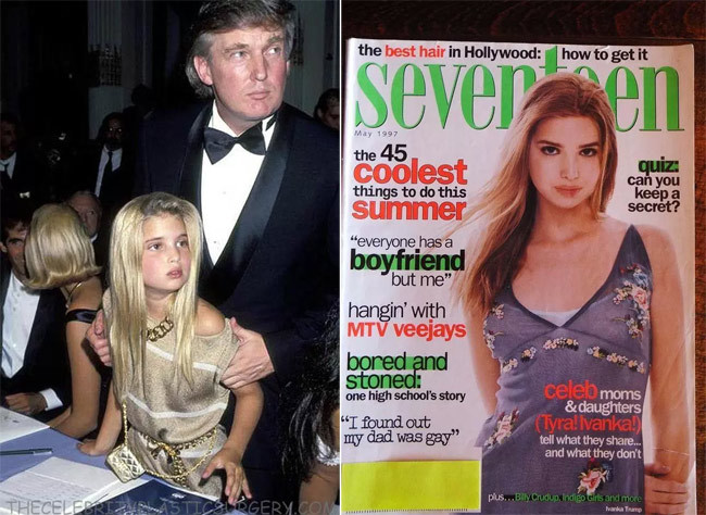 Bằng chứng phẫu thuật thẩm mỹ của Ivanka Trump được phân tích dựa trên những hình ảnh từ lúc nhỏ tới trưởng thành của Ivanka Trump. Hai bức ảnh này chụp lúc Ivanka còn nhỏ và lúc 15 tuổi, khi khuôn mặt hoàn toàn tự nhiên.